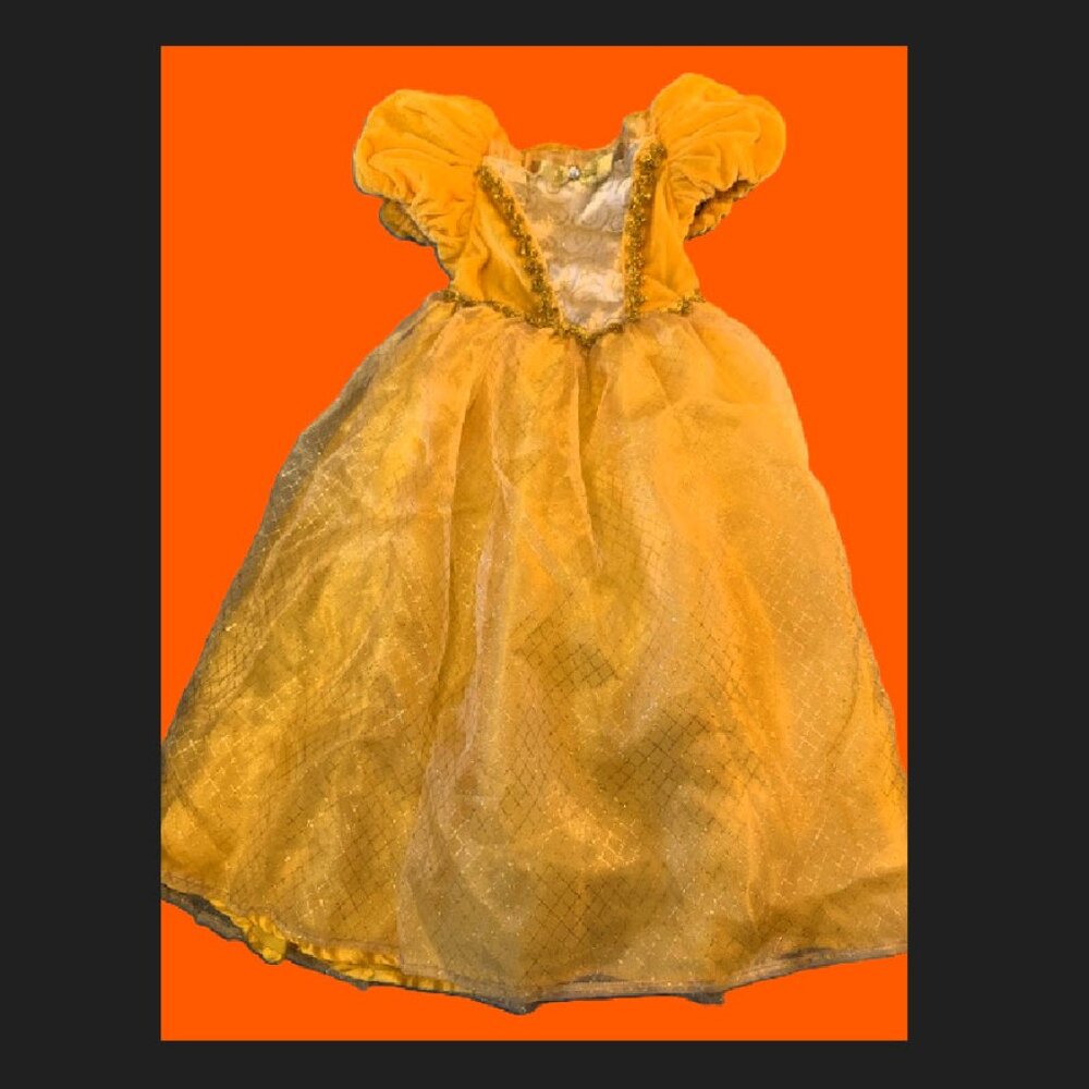 Belle Size 2/3T Disney Princess Dress Beauty and the Beast Preowned
